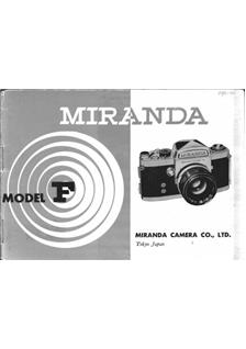 Miranda F manual. Camera Instructions.